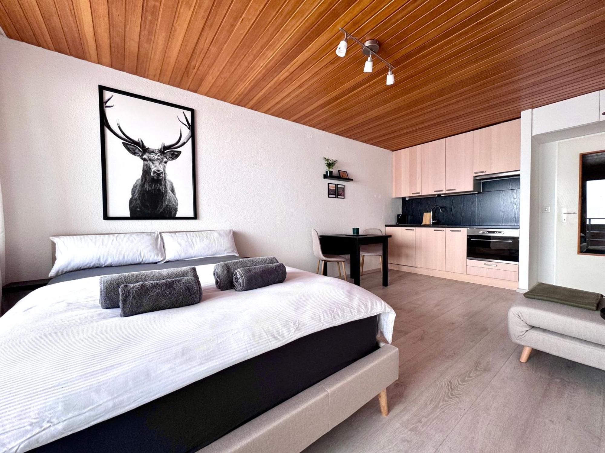 Studio Mit See- Und Bergblick Laax Eksteriør bilde